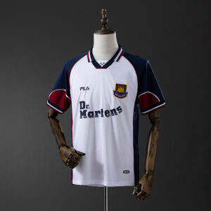 Camiseta West Ham United 1999/2000 Visita Retro - vista frontal