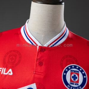 Camiseta Cruz Azul 1998 Retro Tercera - detalle escudo