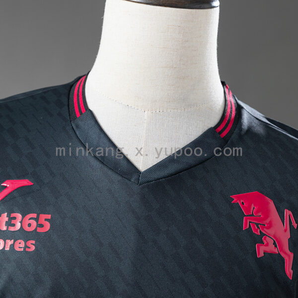 Camiseta Torino 2024/25 Tercera - primer plano del logo Joma y bet365 Scores