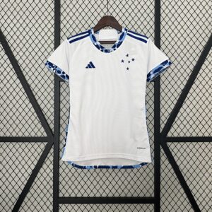 Camiseta Cruzeiro 2024/25 Visita Mujer — logo Adidas