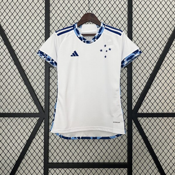Camiseta Cruzeiro 2024/25 Visita Mujer — logo Adidas