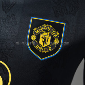 Camiseta Manchester United 1990 Retro Visita - detalle dobladillo