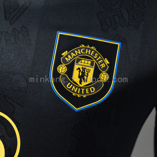 Camiseta Manchester United 1990 Retro Visita - detalle dobladillo