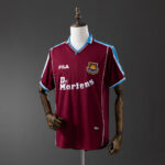Camiseta West Ham 1999/00 Retro Local - vista frontal