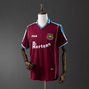 Camiseta West Ham 1999/00 Retro Local - vista frontal