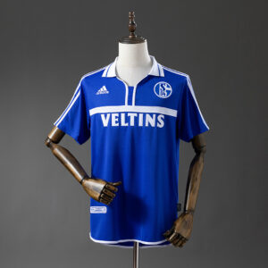 Camiseta Schalke 04 2004 Retro Local - detalle escudo