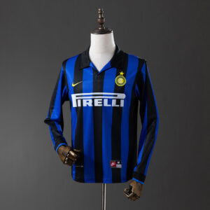 Camiseta Inter Milan 1998 Retro Local Manga Larga - vista frontal