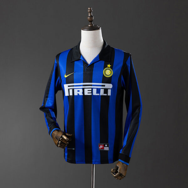 Camiseta Inter Milan 1998 Retro Local Manga Larga - vista frontal