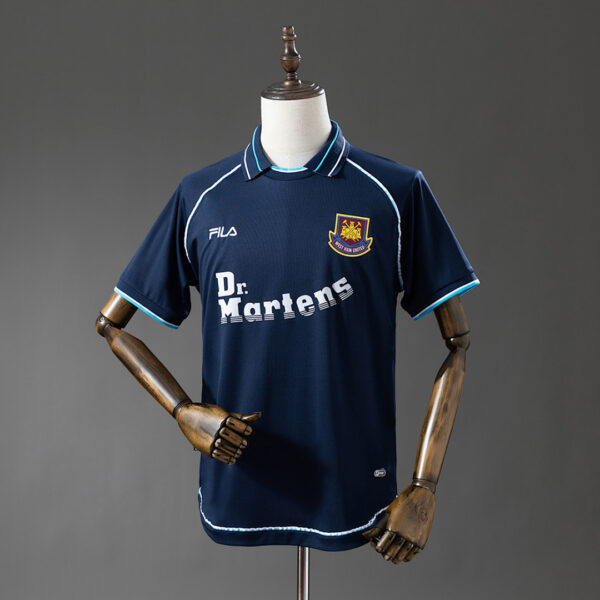 Camiseta West Ham United 2000/01 Retro Tercera - vista frontal