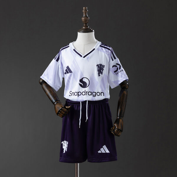 Camiseta Manchester United 2023/24 Visita Nino - vista frontal