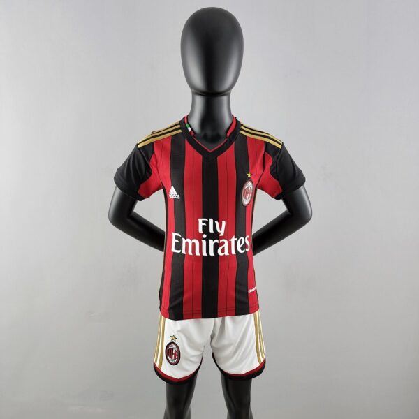 Camiseta AC Milan 2014/15 Retro Local Niño - vista frontal