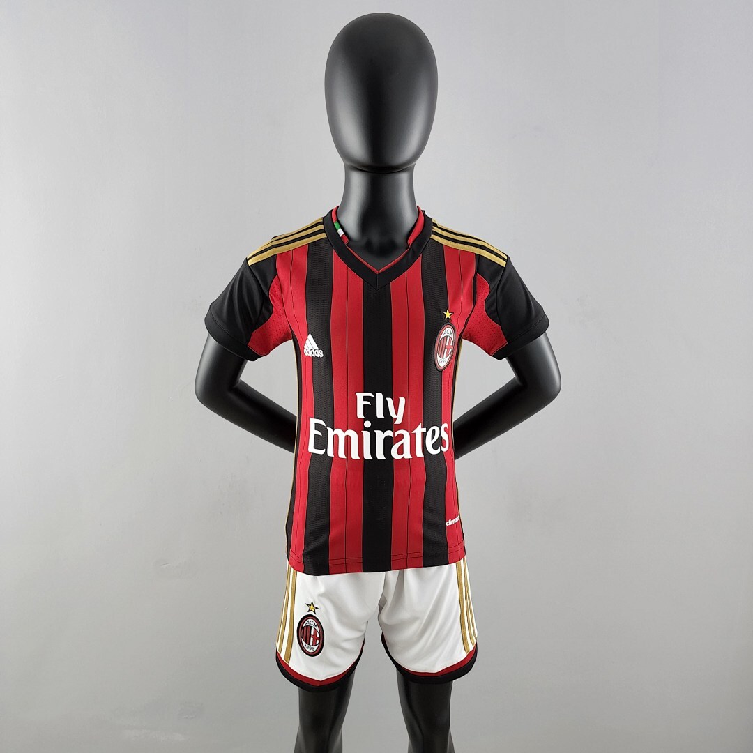 Camiseta AC Milan 2016/17 Retro Local Niño - vista frontal