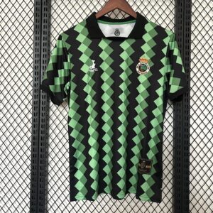 Camiseta Racing de Santander 2013 Aniversario Retro Local — cuello y detalle interior