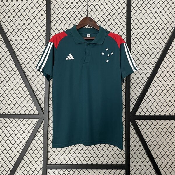 Camiseta Cruzeiro 2024 Polo — detalle