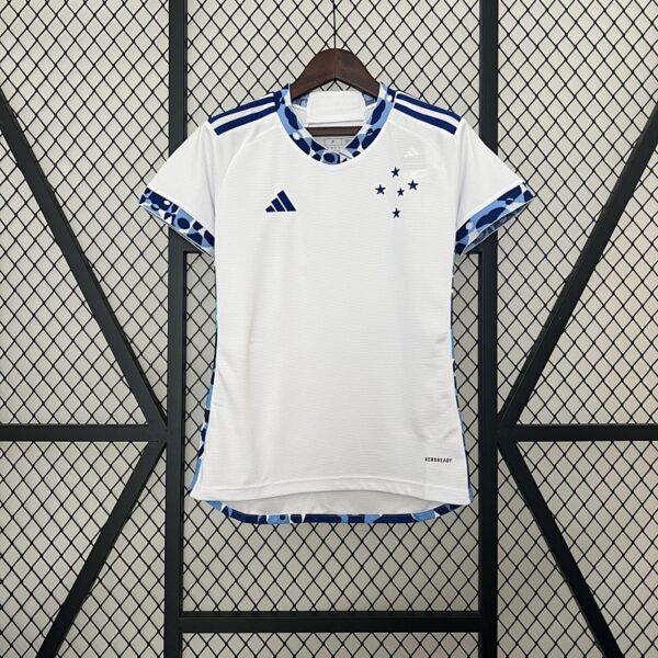 Camiseta Cruzeiro 2024/25 Visita Mujer — ajuste femenino