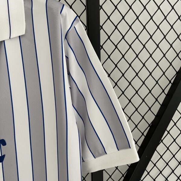 Camiseta Everton 1990 Retro Local - detalle de la tela blanca