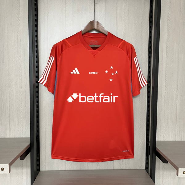 Camiseta Cruzeiro 2024 Entrenamiento — detalle acabados