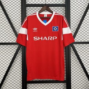 Camiseta Hamburger SV 1988 Retro Local - detalle escudo
