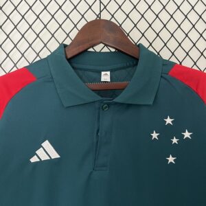 Camiseta Cruzeiro 2024 Polo — detalle