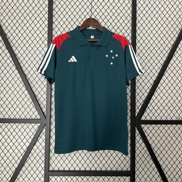 Camiseta Cruzeiro 2024 Polo — detalle