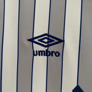 Camiseta Everton 1990 Retro Local - franjas blancas y grises