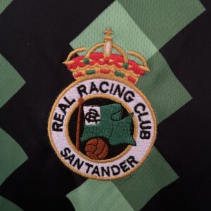 Camiseta Racing de Santander 2013 Aniversario Retro Local — camiseta desplegada