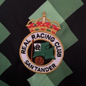 Camiseta Racing de Santander 2013 Aniversario Retro Local — vista diagonal frontal