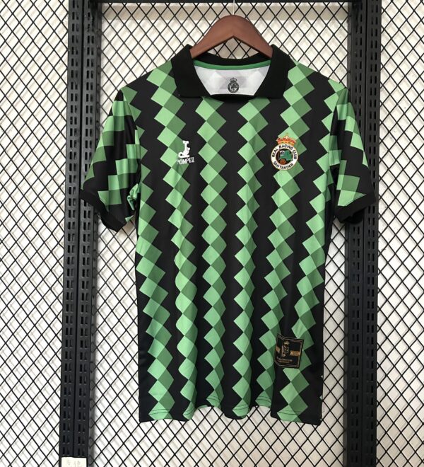 Camiseta Racing de Santander 2013 Aniversario Retro Local — espalda de la camiseta con zoom