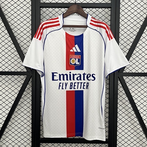 Camiseta Lyon 2024/25 Local - detalle textura suave