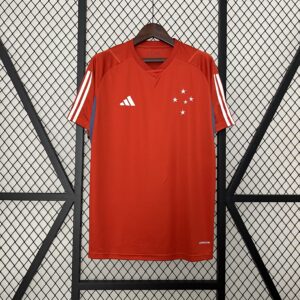 Camiseta Cruzeiro 2024 Entrenamiento — vista cenital