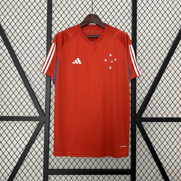 Camiseta Cruzeiro 2024 Entrenamiento — vista cenital