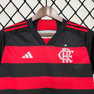 Camiseta Flamengo 2024/25 Alternativa Mujer — detalle tejido