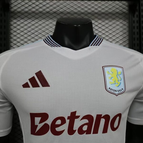 Camiseta Aston Villa 2023/24 Visita Versión Jugador - detalle