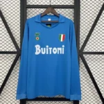 Camiseta Napoli 1987/88 Retro Local Manga Larga - vista trasera
