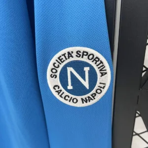 Camiseta Napoli 1987/88 Retro Local Manga Larga - detalle cuello