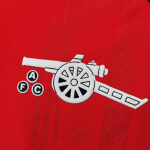 Camiseta Arsenal 1990 Retro Local - detalle escudo