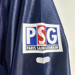 Camiseta Paris Saint-Germain 1999/2000 Retro Local Manga Larga - detalle cuello y logo Nike