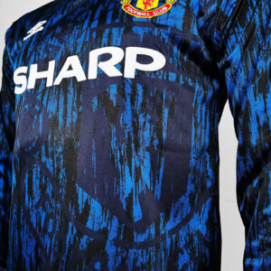Camiseta Manchester United 1994 Retro Visita - detalle escudo