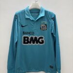 Camiseta Santos 2012/2013 Retro Local Manga Larga - detalle escudo