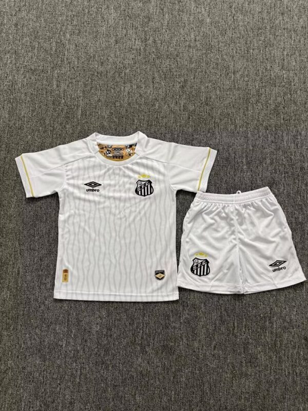 Camiseta Santos 1990 Retro Visita - detalle escudo