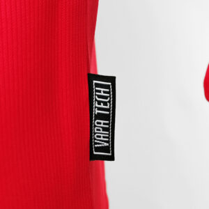 Camiseta Manchester United 2000/02 Retro Local Manga Larga - detalle cuello y cremallera