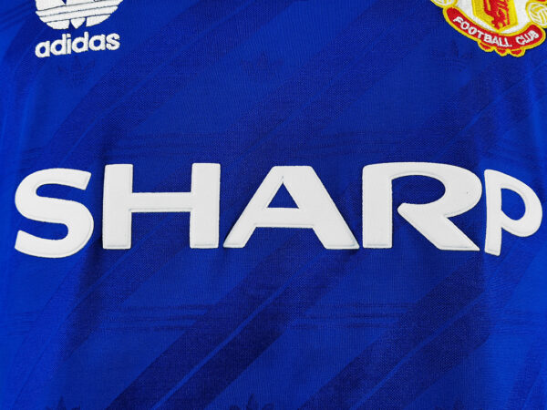 Camiseta Manchester United 1999 Retro Local Manga Larga - vista trasera