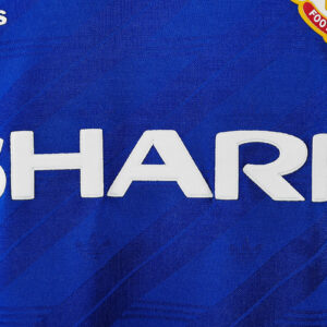 Camiseta Manchester United 1986 Retro Alternativa Manga Larga - detalle cuello V