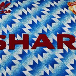 Camiseta Manchester United 1992 Retro Visita Manga Larga - vista trasera