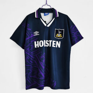 Camiseta Tottenham Hotspur 1992/1994 Retro Alternativa - detalle logo Umbro y patrocinador Hoisten