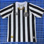 Camiseta Santos 2024/2025 Alternativa Negra Para Mujer - detalle escudo