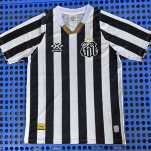 Camiseta Santos 2024/2025 Alternativa Negra Para Mujer - detalle escudo