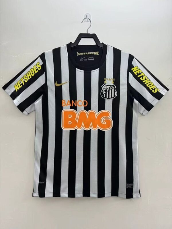 Camiseta Santos 1970 Retro Local - detalle escudo