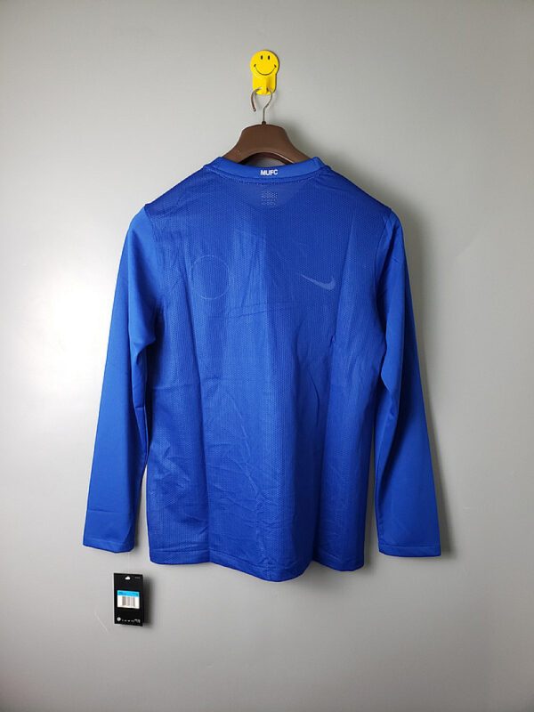 Camiseta Manchester United 2008/09 Retro Visita Manga Larga - detalle logo Nike y sponsor AIG