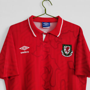 Camiseta Gales 1990/1992 Visita Retro - detalle escudo